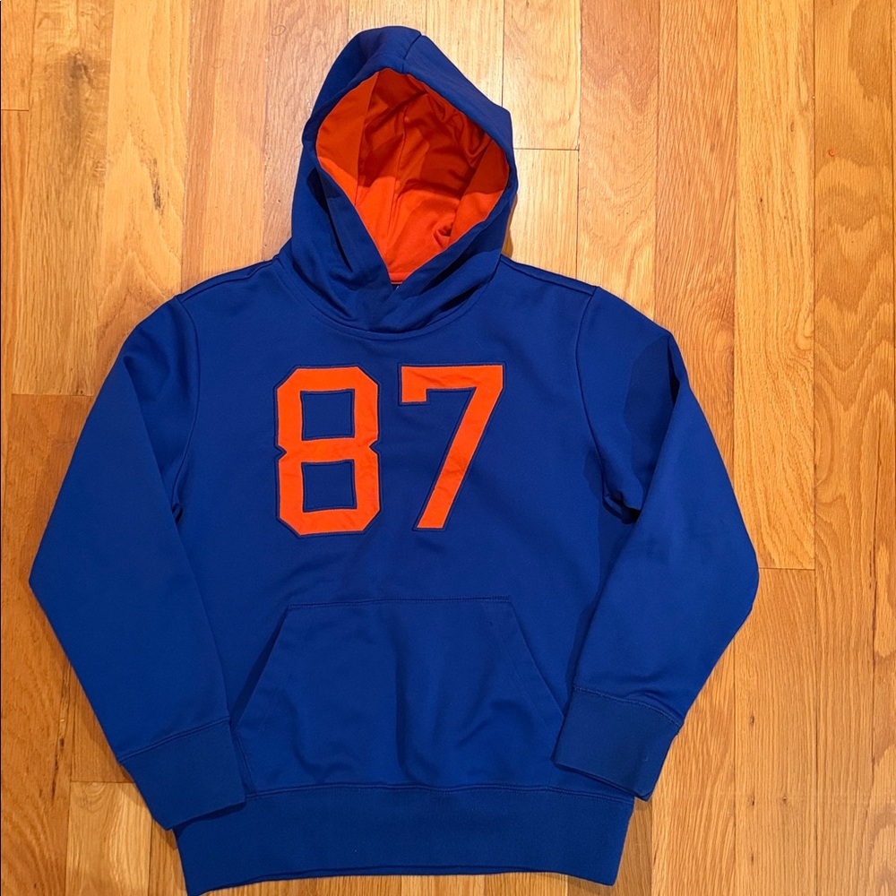 Boys 12 hoodie 87 sweatshirt blue orange Aeropostale PS Activate top shirt T tee